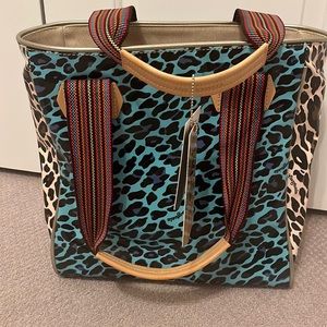 Consuela leopard tote bag NWT